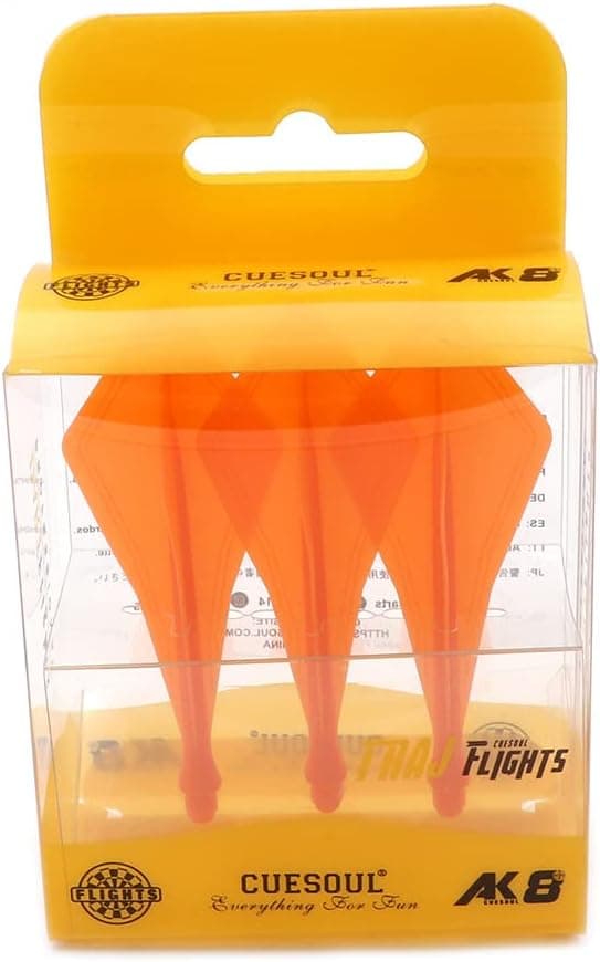 Thumbnail 6 de CUESOUL TRAJ AK8 – lot de 3 vols de fléchettes intégrés (rouge), conception renforcée