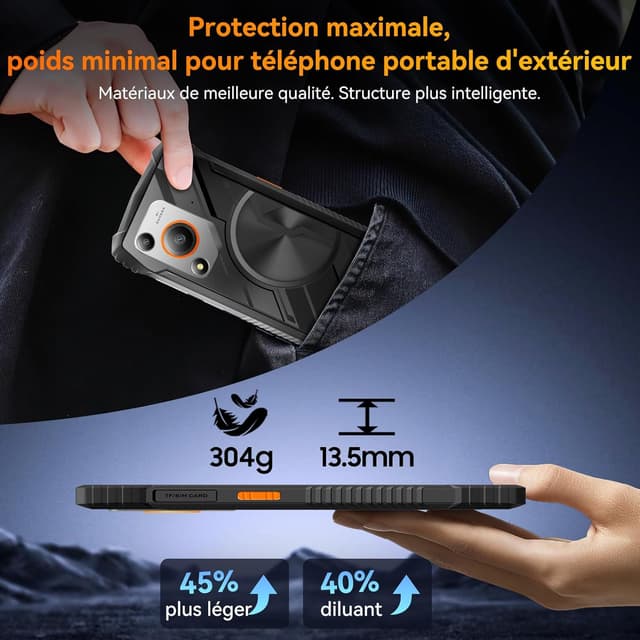 Thumbnail 1 de OSCAL Marine 1 téléphone incassable 6,56"