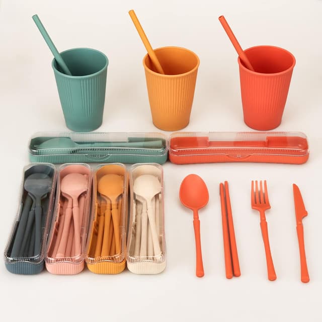 Thumbnail 3 de 66pcs Unbreakable Tableware Set 6‑person