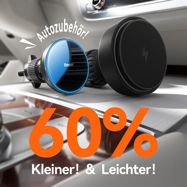 Detalle 2 de Beser 15W Magsafe Autohalterung 15W