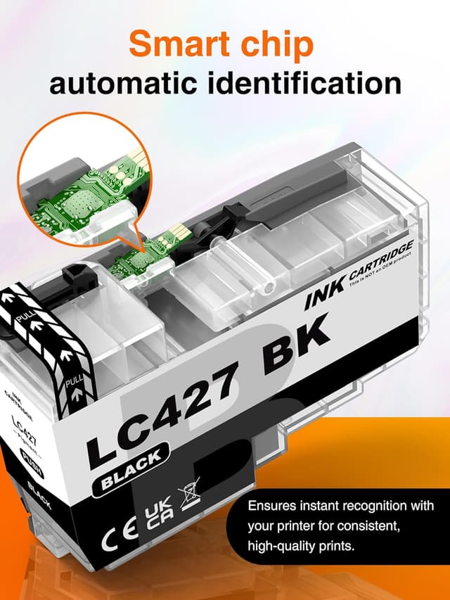 Detalle de Kuva LC427 set cartucce d’inchiostro compatibili Brother LC427XL per MFC-J5955DW, MFC-J6955DW, MFC-J6957DW e HL-J6010DW