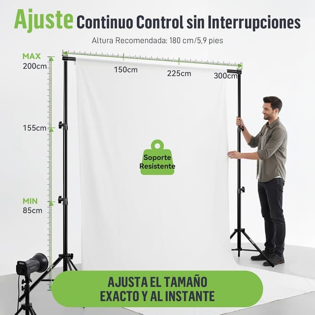 Thumbnail 5 de Heysliy Soporte de Fondo Fotográfico 3x2m