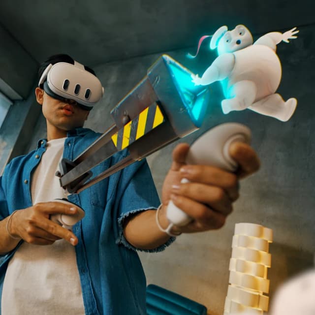 Detalle de Meta Quest 3 512GB inkl. BlueBuilt PC Link-Kabel und Elite Strap