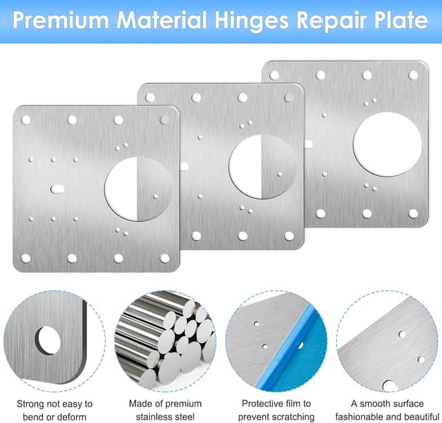 Detalle de Cabinet hinge repair kit 12PCS with 80 screws