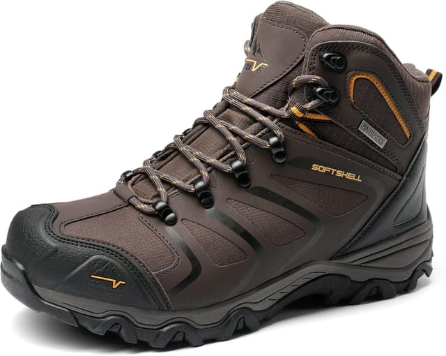 Detalle de NORTIV 8 Herren Outdoorschuhe – wasserdichte Trekking-Wanderstiefel mit Knöchelhalt