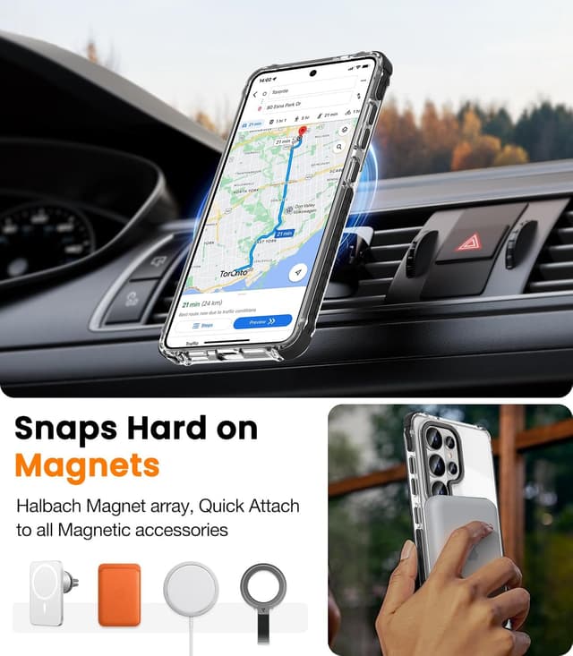 Thumbnail 3 de DeerLamn Strong Magnetic Case for Galaxy S26 Ultra