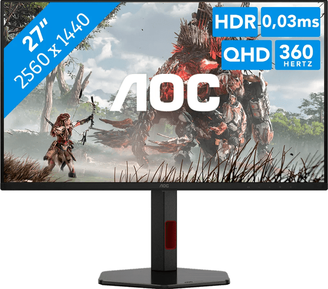 Detalle de AOC OLED Q27G4SDR 27 Zoll Gaming-Monitor (OLED, Quad HD+ und 360 Hz)