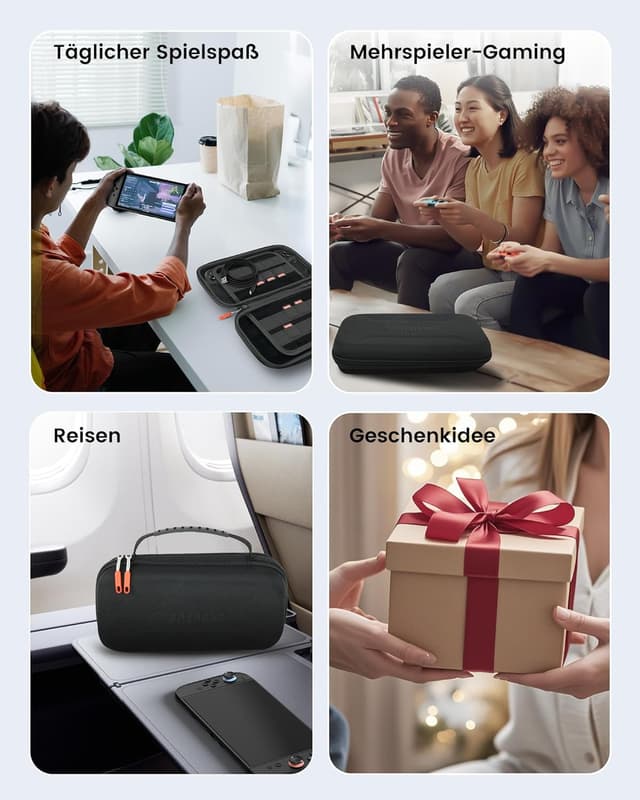 Detalle 2 de Nintendo Switch 2 Tragetasche 16-teilig