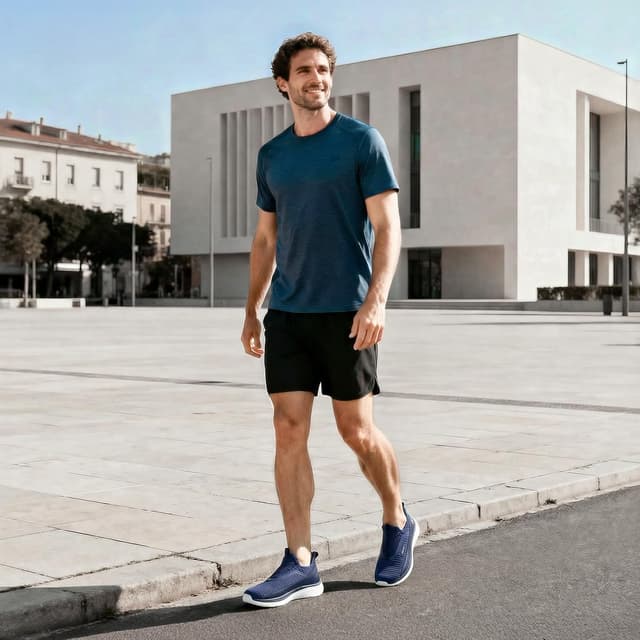 Detalle 2 de FitVille Men’s Wide Fit Slip-On Trainers (Extra Wide) with High Rebound cushioning