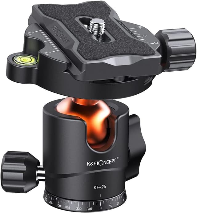 Thumbnail 6 de K&F CONCEPT BH-36L Kugelkopf 36 mm mit Arca-Schnellwechselplatte (niedriges Profil) – Stativkopf bis 16 kg