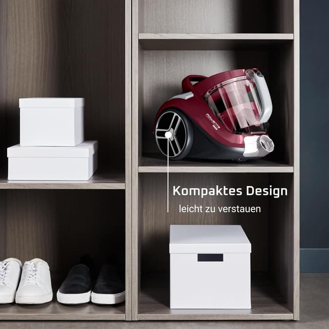 Detalle de Rowenta Compact Power XXL Classic beutelloser Bodenstaubsauger RO4B23 (900 Watt, 2,5 l, 8,80 m Radius)