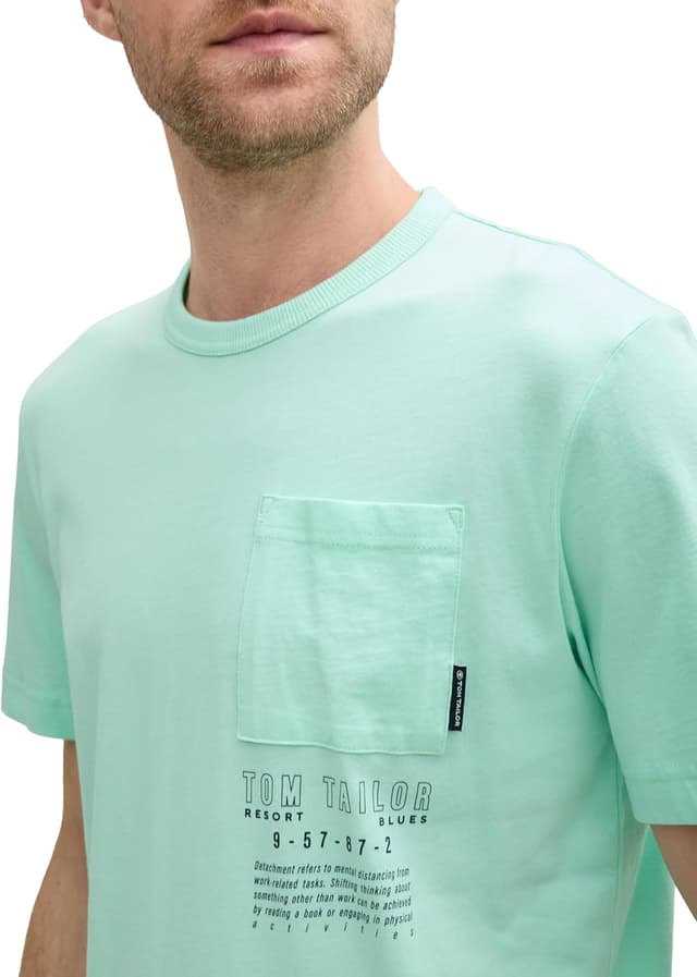 Detalle de TOM TAILOR T-Shirt Uomo a maniche corte