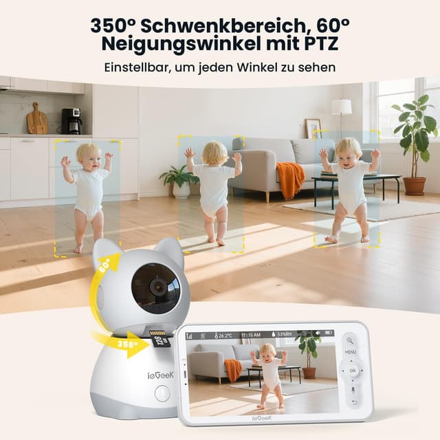 Thumbnail 4 de ieGeek 2K-Babyphone Kamera