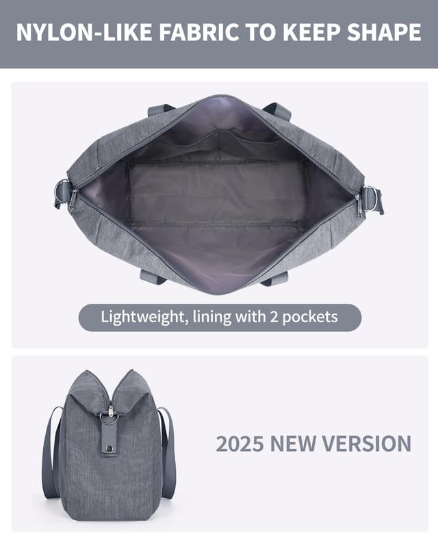 Detalle de Narwey Easyjet cabin underseat bag 45x36x20 underseat holdall (25L) – foldable grey