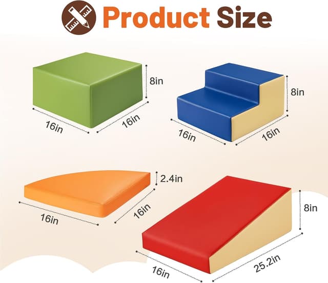 Thumbnail 5 de TODIBY Soft Foam Climbing Set 6-piece