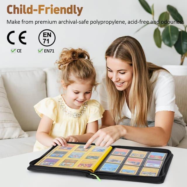 Thumbnail 3 de Euqvunn Raccoglitore Carte con Cerniera 24 Fogli 432 Tasche