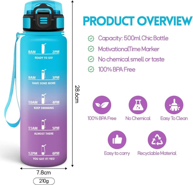 Thumbnail 2 de Mulbijeo Borraccia 1 Litro BPA free