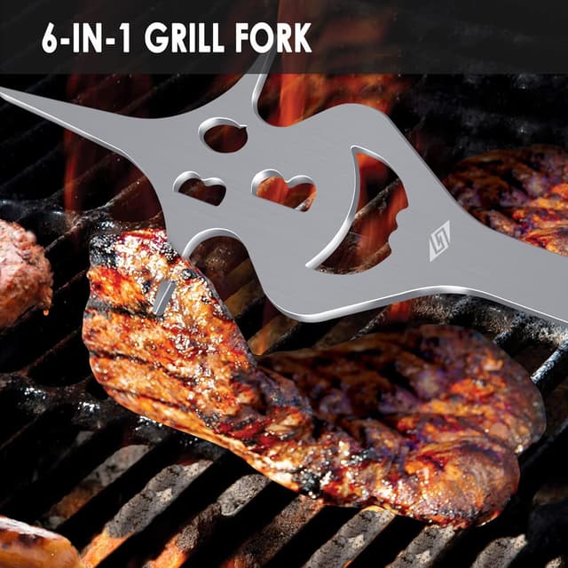 Detalle de BBQ Tools Set 14" tongs for grilling