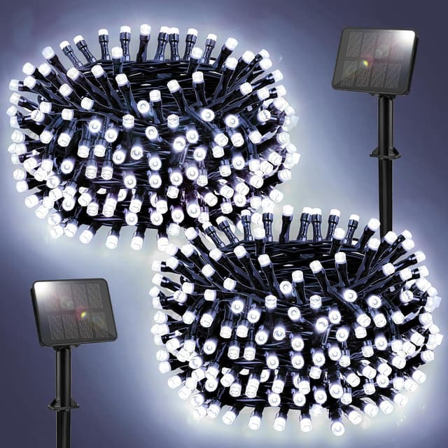 Detalle de FFZZKJ solar garden lights 100 LEDs