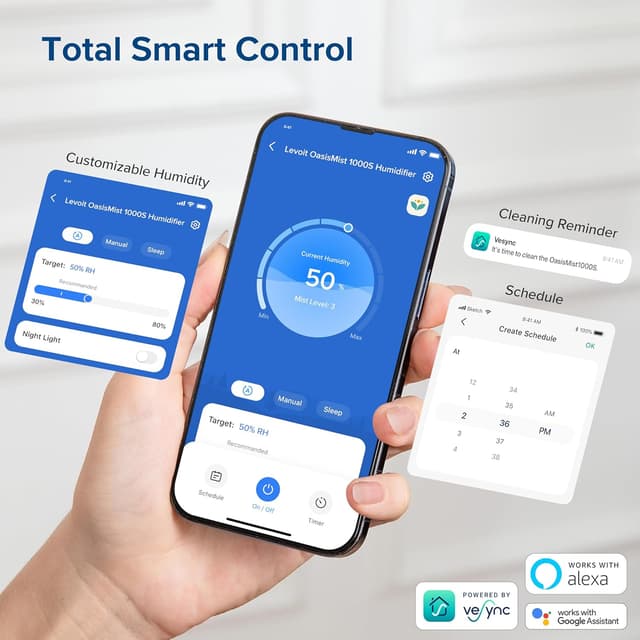 Thumbnail 5 de LEVOIT OasisMist 1000S 10L Smart Humidifier