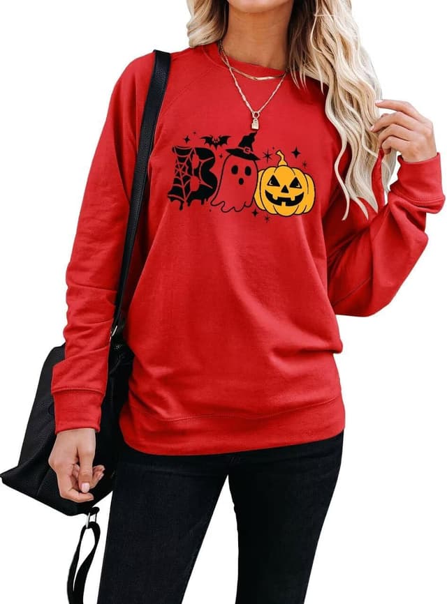 Thumbnail 6 de LACOZY Halloween Tops for Women Long Sleeve Crewneck Sweatshirts