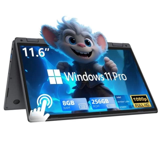 Detalle de Vanwin R1166 11,6" Pentium Gold 6500Y 8GB 256GB SSD táctil 360º