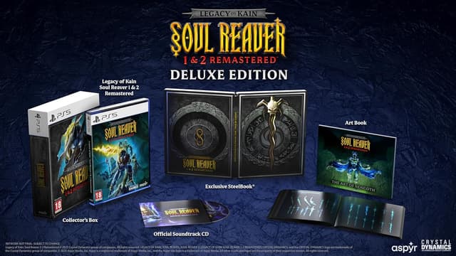 Detalle de Legacy of Kain: Soul Reaver 1 & 2 Remastered Deluxe Edition per PS5