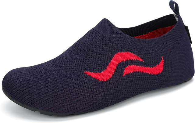Detalle de SAGUARO chaussons légers antidérapants en tricot respirant (36-47) – noir, unisex