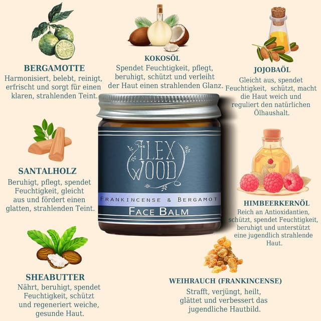 Detalle de The Ilex Wood Gesichtsbalsam 60 ml