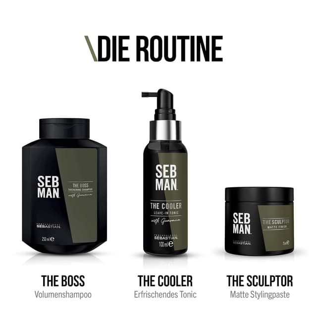 Detalle 2 de SEB MAN THE SCULPTOR mattierende Hair Clay mit Mineralien (75 ml) – Styling Creme für texturierte, matte Looks