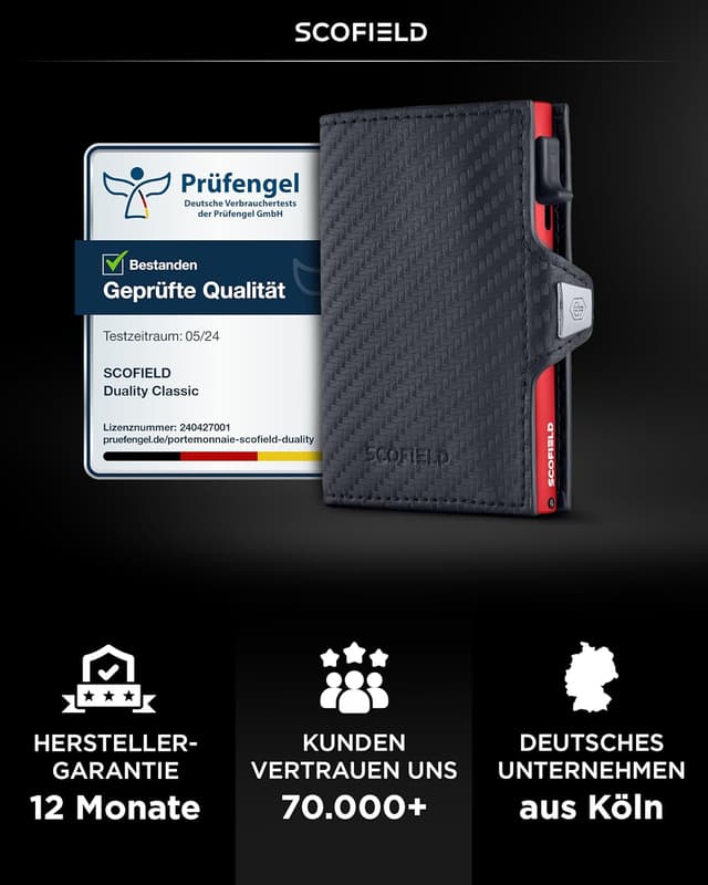 Detalle 2 de SF SCOFIELD Duality Slim Wallet für 10 Karten