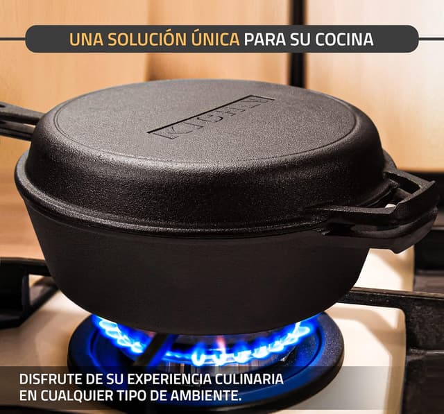 Thumbnail 6 de KICHLY Dutch Oven 3L olla de hierro fundido