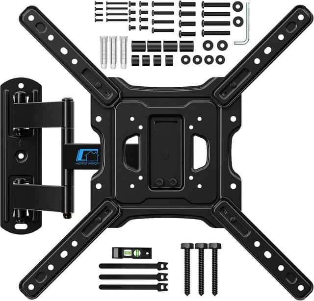 Detalle de HOME VISION TV-Wandhalterung schwenkbar & neigbar (Vollbeweglich) für 26–55 Zoll bis 40 kg, Extra langer Arm 52 cm, max. VESA 400x400