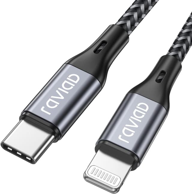 Detalle de RAVIAD USB C Lightning Kabel 2M