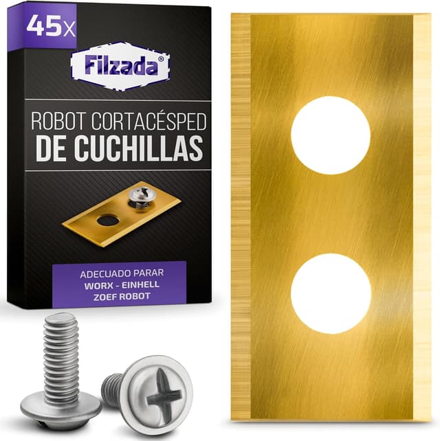 Detalle de Filzada 45x Cuchillas de Repuesto Titanio 0,85 mm