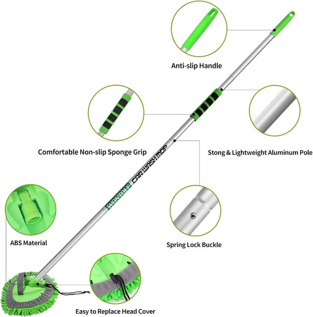 Thumbnail 6 de Wontolf 62'' Car Wash Brush Set