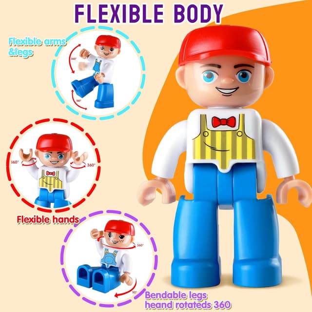 Thumbnail 4 de Magnetic Figures 15-piece community set for kids 🧲