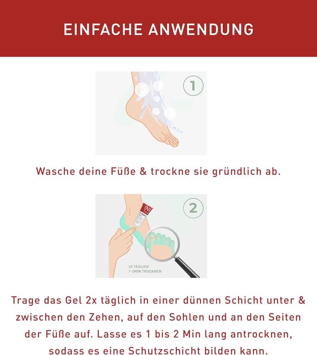 Detalle de N1 Fußpilz Gel 5x30 ml gegen Fußpilz