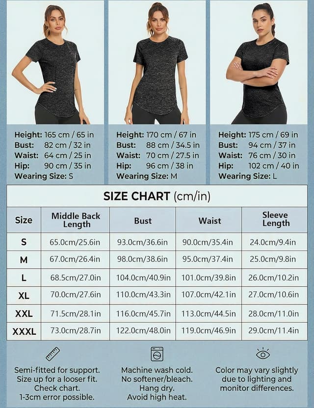 Thumbnail 6 de Wayleb Women's Quick Dry Sports T‑Shirt