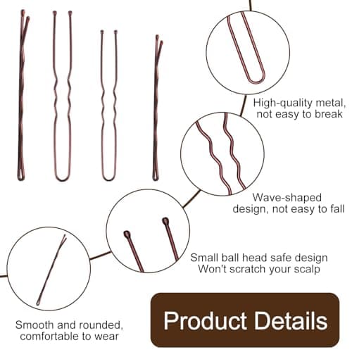 Thumbnail 4 de Xynovate Haarnadeln Set 300 Stück, 5–7 cm