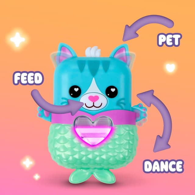Detalle de NANO-MALS Pawtricia The Blue Kitty Electronic Pet Cat (70+ Responses) for Ages 5+