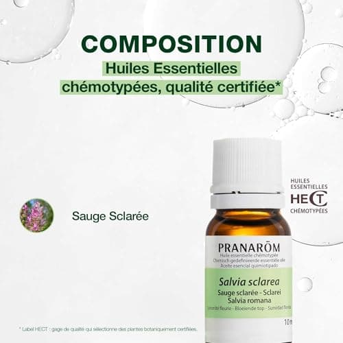 Detalle de PRANAROM Salvia Romana aceite esencial 10 ml