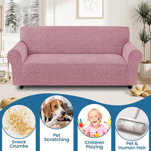 Detalle de Ystyle copridivano 2 posti rosa