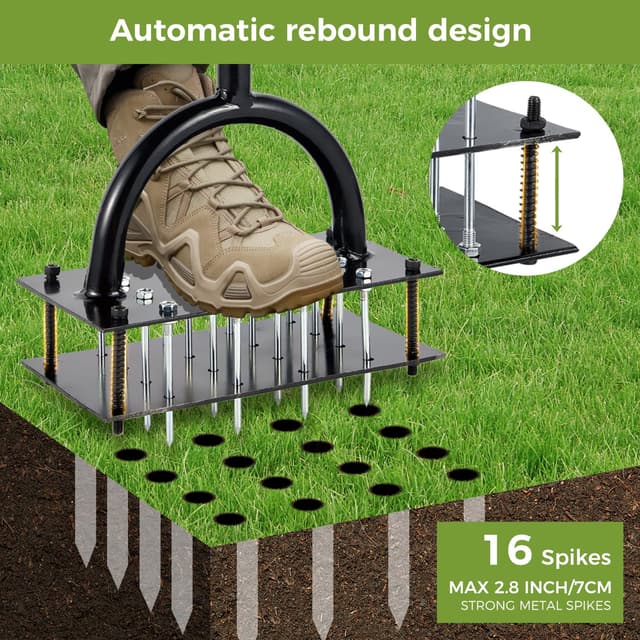 Thumbnail 4 de ZUCKLIGHT Lawn Aerator Spikes Aerating Tool