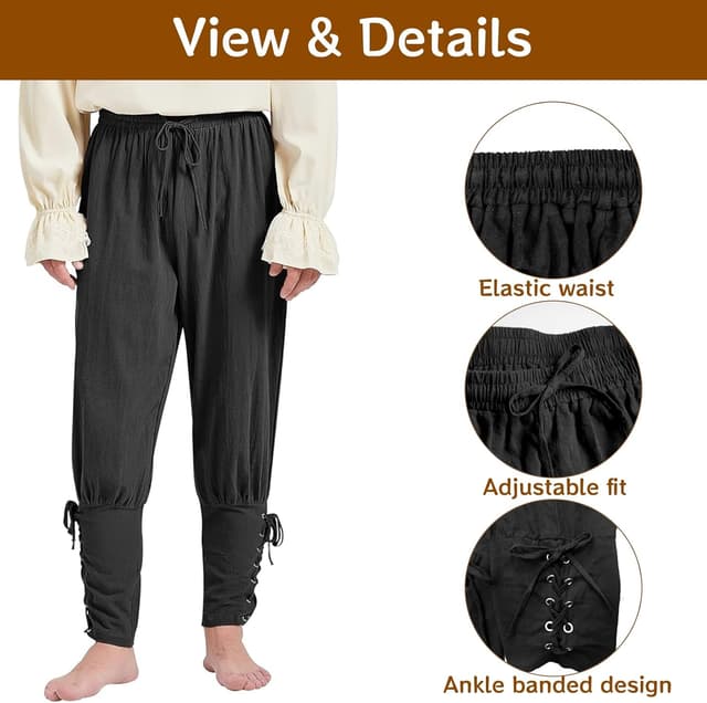Detalle 1 de Vercico Pirate Costume Adults 5-Piece Set
