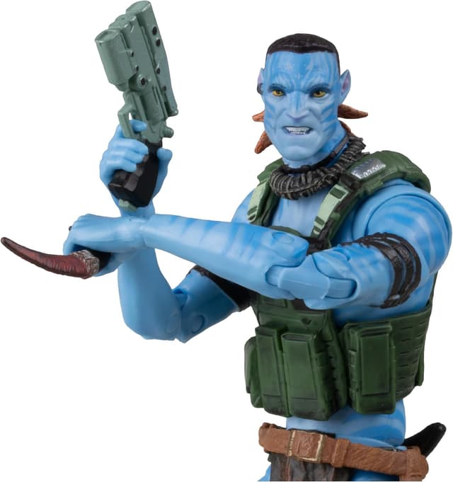 Detalle de Figurine Avatar Fire and Ash Quaritch (Ash Recom) Gold Label McFarlane – 17,8 cm, édition collector