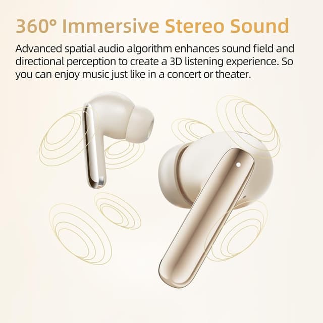 Detalle de QCY MeloBuds Pro auricolari wireless Bluetooth con ANC adattivo, LDAC e multipunto