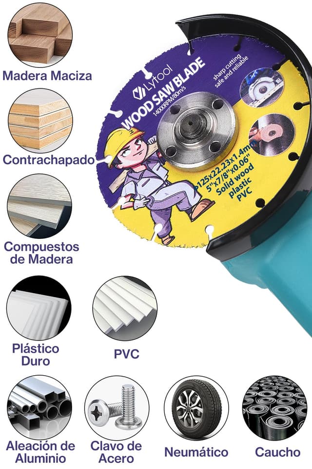 Thumbnail 4 de Lytool 125mm Disco de corte Expert Carbide para madera
