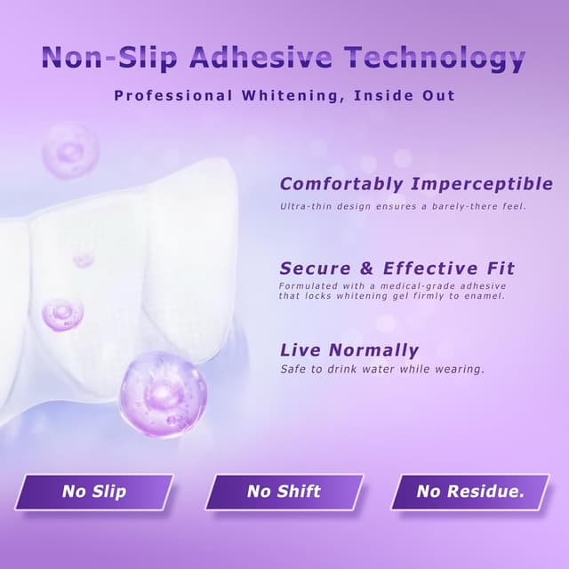 Detalle 2 de Purple Teeth Whitening Strips 14 Treatments (Enamel-Safe, No-Sensitivity, No-Slip)