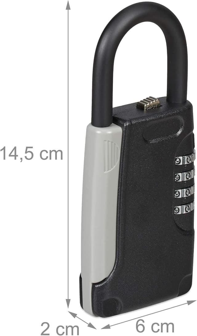 Detalle 2 de Relaxdays Boîte à clés 14,5 x 6 x 2 cm 🔐